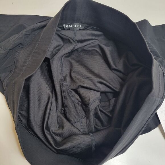 NEW TALL ATHLETA 12 SKORT ZIP POCKETS BLACK BROOKLYN TRAVEL SKIRT + SHORTS NWT - Picture 13 of 15